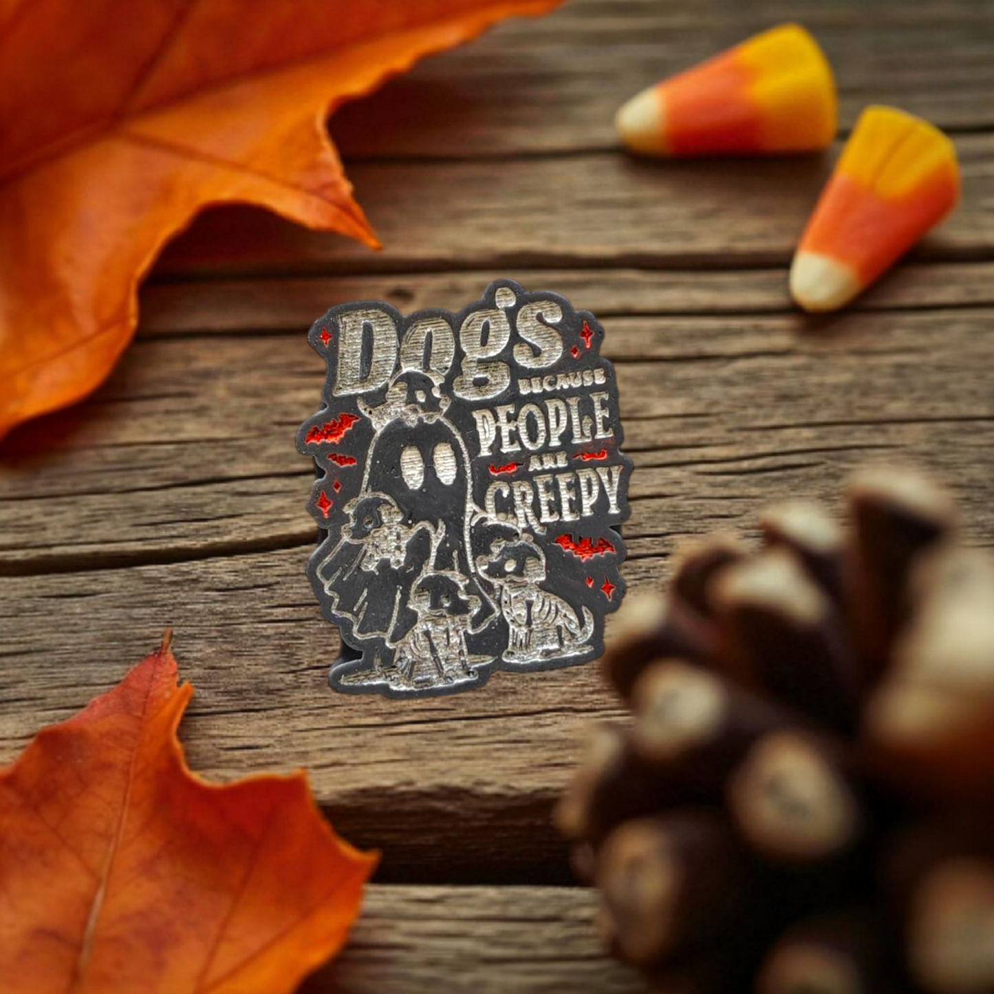Pet Lover Skeleton Wax Melts – Cats & Dogs Because People Are Creepy | Funny Halloween Wax Melts | Creepy Cute Decor