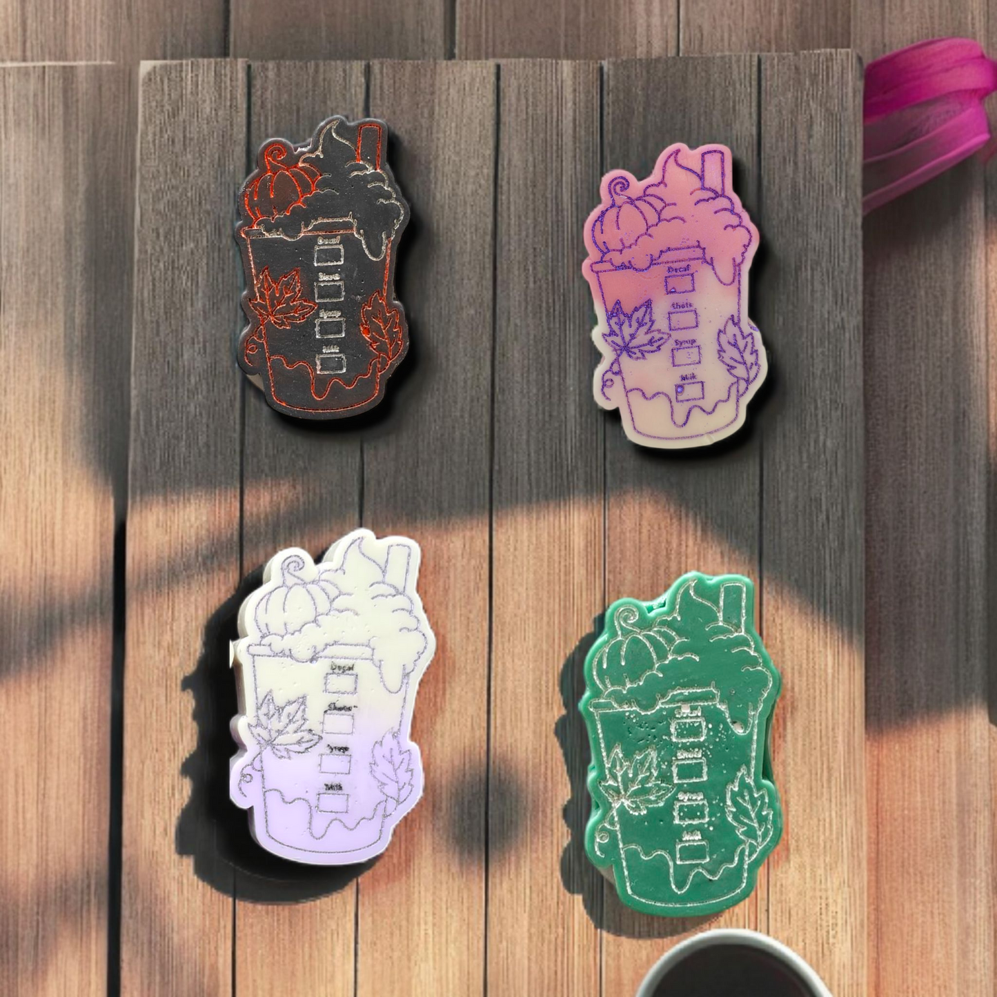 Cozy Café Wax Melts – Iced Coffee Ghosts & Pumpkin Lattes | Cute Fall Wax Melts | Hand-Poured Halloween Scents
