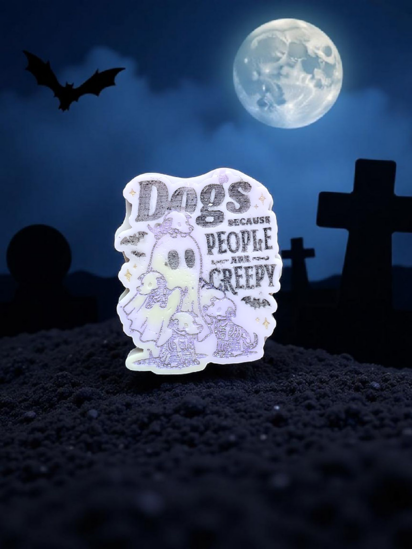 Pet Lover Skeleton Wax Melts – Cats & Dogs Because People Are Creepy | Funny Halloween Wax Melts | Creepy Cute Decor