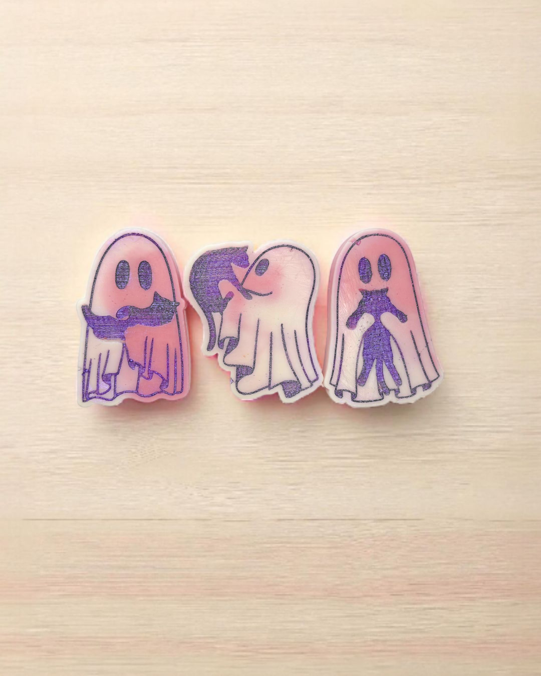 Whimsical Ghost Wax Melts – Ghosts with Cats & Pumpkin Flower Carts | Cute Cozy Halloween Wax Melts